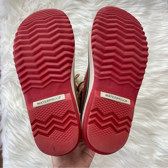 Sorel | Women’s Boots Joan Of Arctic Taffy & Bonbon Suede Waterproof Winter Snow - Picture 8 of 11